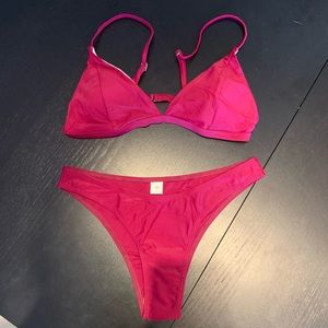 Peach Tree Bikini - Wine Red Bikini